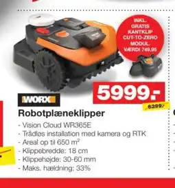 Bauhaus Worx Robotplæneklipper tilbud