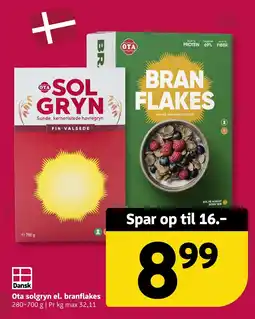 Løvbjerg Ota solgryn el. branflakes tilbud