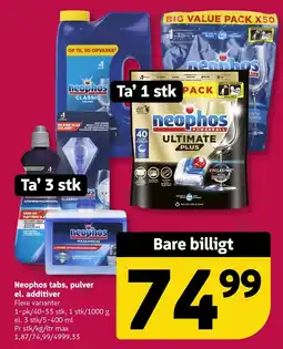 Løvbjerg Neophos tabs, pulver el. additiver tilbud