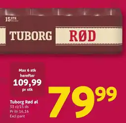 Løvbjerg Tuborg Rød øl tilbud