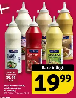 Løvbjerg Graasten remoulade, ketchup, sennep el. dressing tilbud