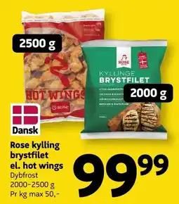 Løvbjerg Rose kylling brystfilet tilbud