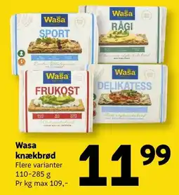 Løvbjerg Wasa knækbrød tilbud
