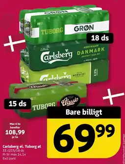 Løvbjerg Carlsberg el. Tuborg øl tilbud