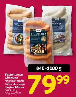 Løvbjerg Slagter Lampe jubilæums ringrider, frankfurter el. cheese bbq frankfurter tilbud