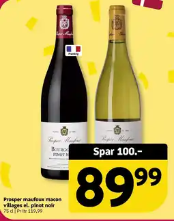 Løvbjerg Prosper maufoux macon villages el. pinot noir tilbud