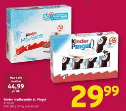 Løvbjerg Kinder mælkesnitte el. Pingu tilbud