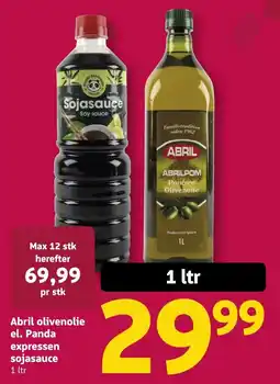 Løvbjerg Abril olivenolie el. Panda expressen sojasauce tilbud