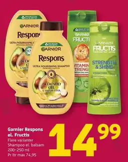 Løvbjerg Garnier Respons el. Fructis tilbud