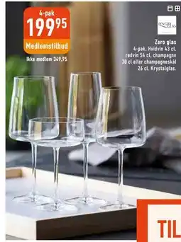Imerco Zero glas tilbud