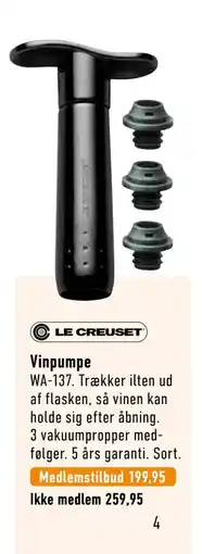 Imerco Vinpumpe tilbud