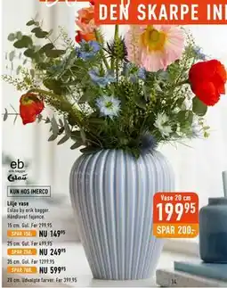 Imerco Lilje vase tilbud
