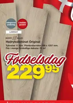 Bauhaus BerryAlloc Højtrykslaminat Original tilbud