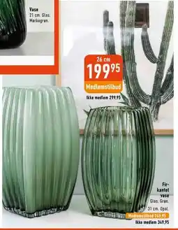 Imerco Firkantet vase tilbud