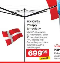 Bauhaus Paraply tørrestativ tilbud