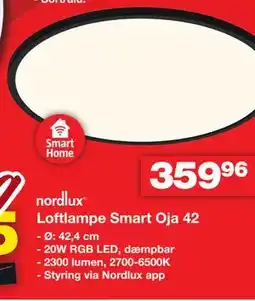 Bauhaus Loftlampe Smart Oja 42 tilbud