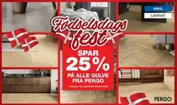 Bauhaus SPAR 25% PÅ ALLE GULVE FRA PERGO tilbud