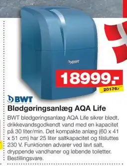 Bauhaus BWT Blødgøringsanlæg AQA Life tilbud