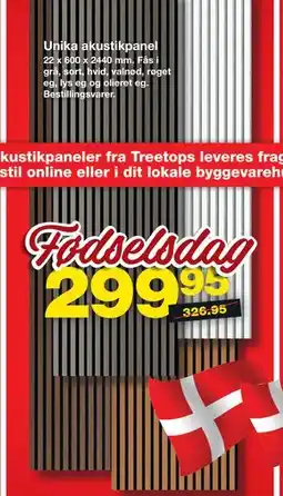 Bauhaus Unika akustikpanel tilbud