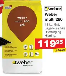 Bauhaus Weber multi 280 tilbud