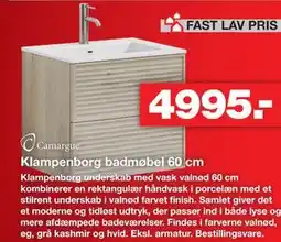 Bauhaus Klampenborg badmøbel 60 cm tilbud