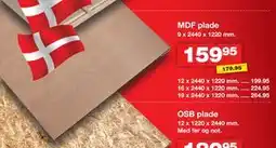 Bauhaus MDF plade tilbud