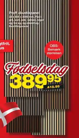 Bauhaus Proff akustikpanel tilbud