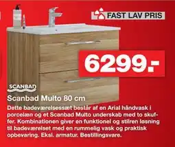 Bauhaus Scanbad Multo 80 cm tilbud