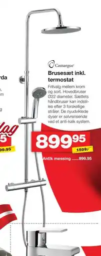 Bauhaus Brusesæt inkl. termostat tilbud