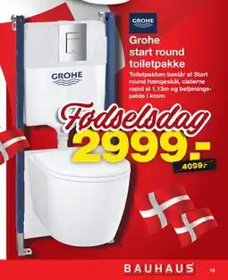 Bauhaus Grohe start round toiletpakke tilbud