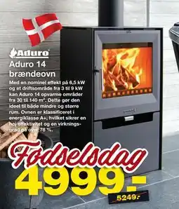 Bauhaus Aduro 14 brændeovn tilbud