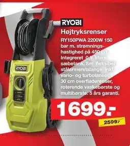 Bauhaus RYOBI Højtryksrenser tilbud