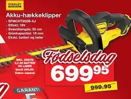 Bauhaus STANLEY FATMAX Akku-hækkeklipper tilbud