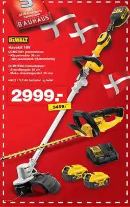 Bauhaus DEWALT Havekit 18V tilbud