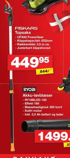 Bauhaus FISKARS Topsaks tilbud