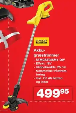 Bauhaus STANLEY FATMAX Akku-græstrimmer tilbud