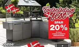 Bauhaus SPAR 20% PÅ ALLE COZZE ELEMENTS UDEKØKKENER tilbud