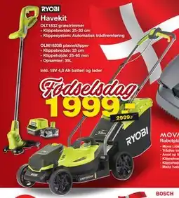 Bauhaus RYOBI Havekit tilbud