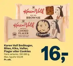 Let-Køb Karen Volf Småkager, Bites, Kiks, Vafler, Flager eller Cookies tilbud
