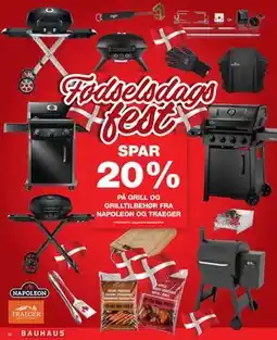 Bauhaus SPAR 20% PÅ GRILL OG GRILLTILBEHØR FRA NAPOLEON OG TRAEGER tilbud