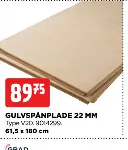 jem & fix GULVSPÅNPLADE 22 MM tilbud