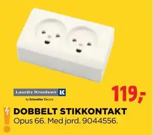 jem & fix DOBBELT STIKKONTAKT tilbud