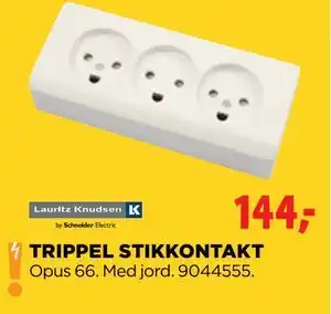 jem & fix TRIPPEL STIKKONTAKT tilbud