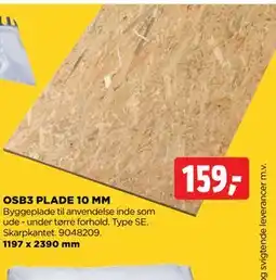 jem & fix OSB3 PLADE 10 MM tilbud