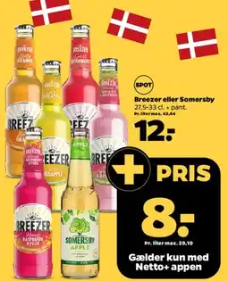 Netto Breezer eller Somersby tilbud