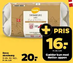 Netto Dava skrabeæg tilbud