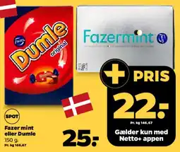 Netto Dumle / Fazermint tilbud