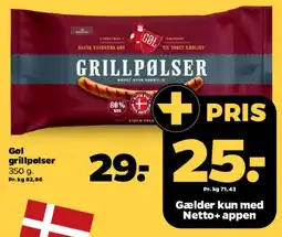 Netto Gøl grillpølser tilbud