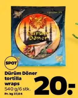 Netto Dürüm Döner tortilla wraps tilbud