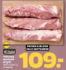 Netto Velsmag mørbrad af gris tilbud